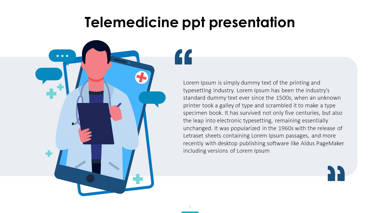 Our Predesigned Telemedicine PPT Presentation Design